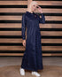 Violet Hue Contrast Stitch Jilbab